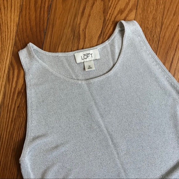 Loft Light Grey/ Silver Shimmer Tank Top - Picture 2 of 5